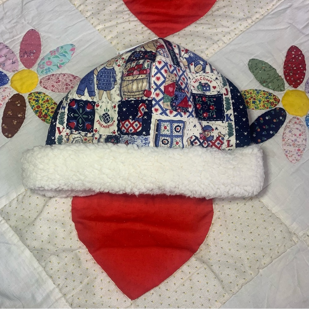 Quilted Winter Sherpa Beanie